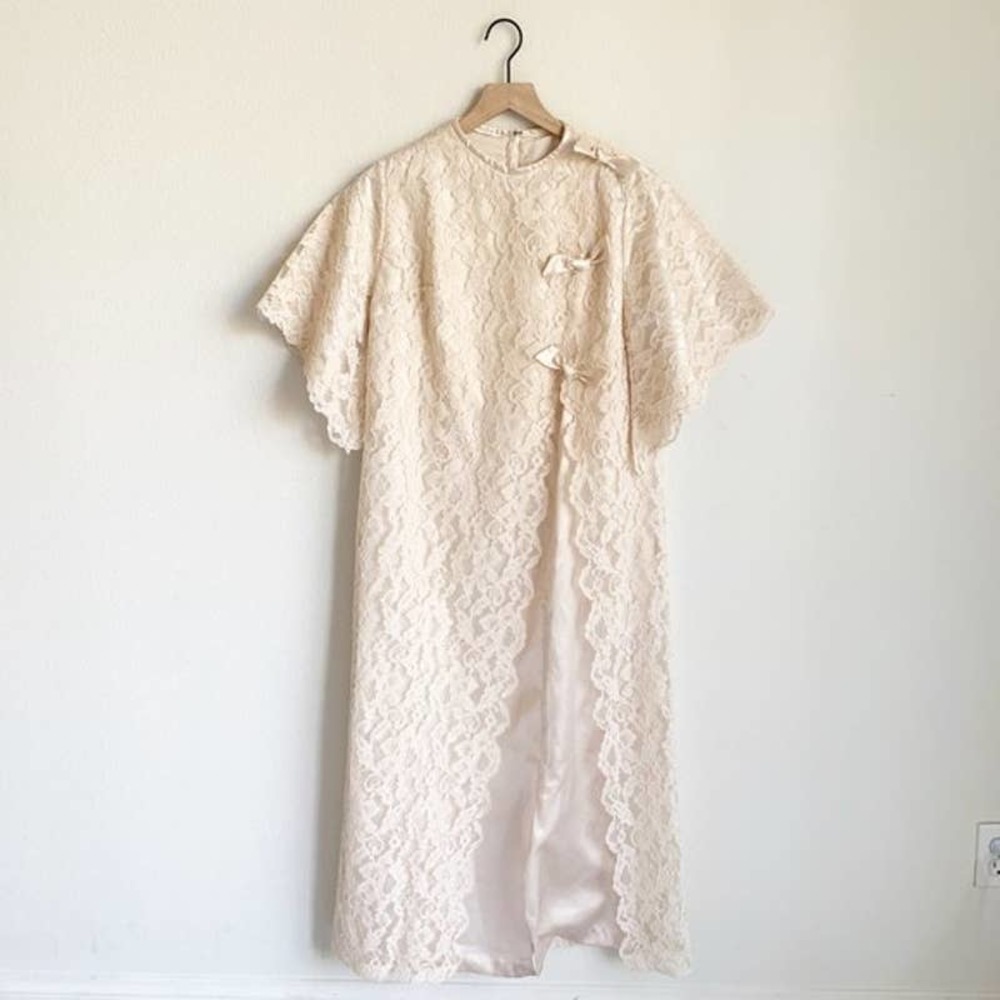 Vintage Rovel of California Loungewear Lace Gown